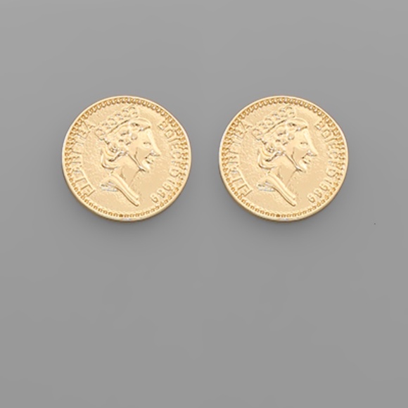 Coin Earrings - Picture 2 of 2